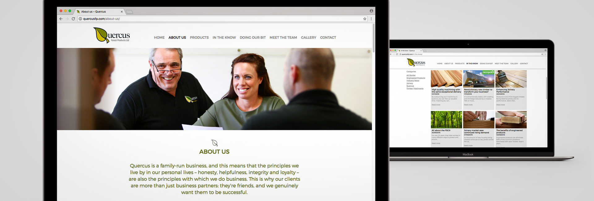 The launch of the Quercus website